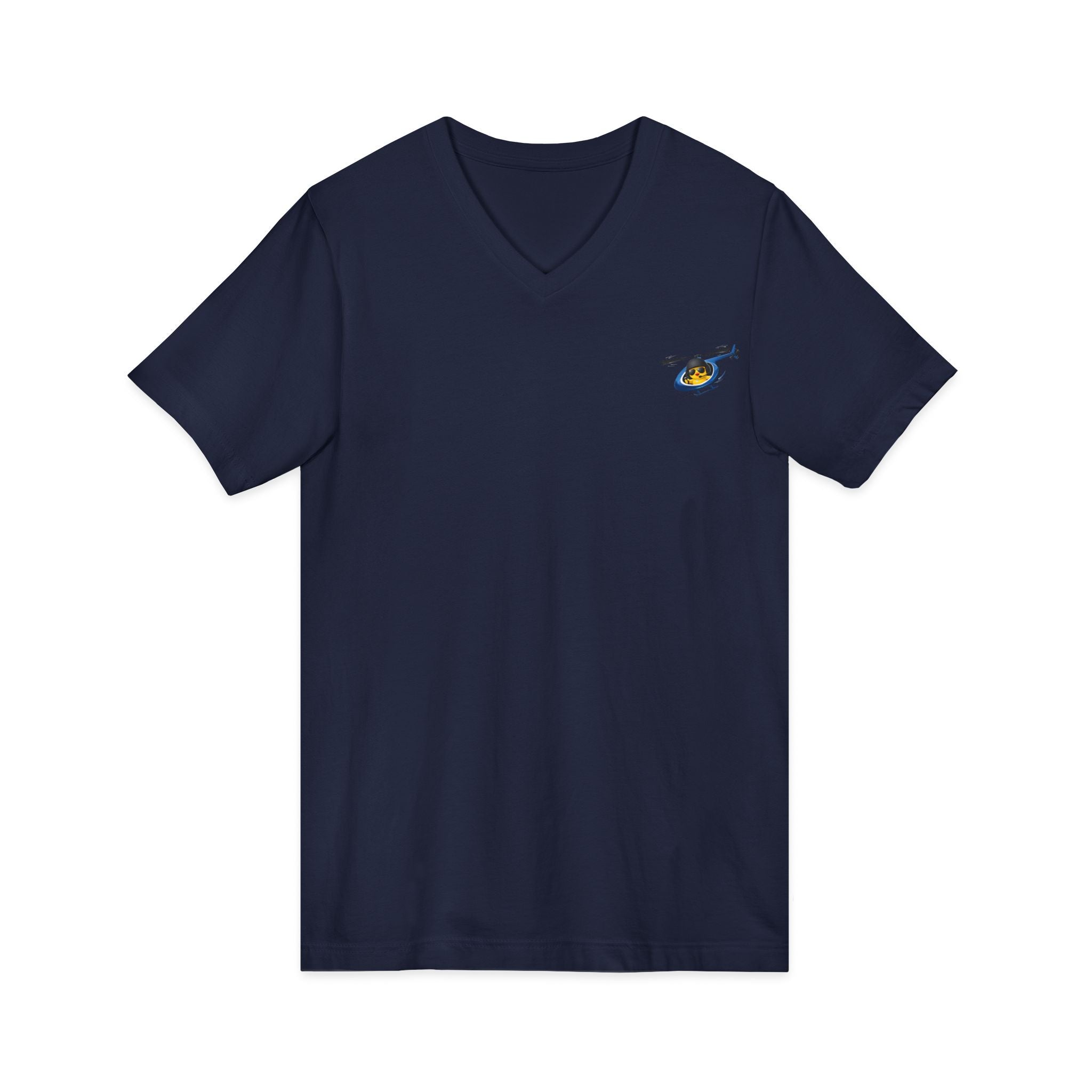 Flying Heli-Chick V-Neck Tee