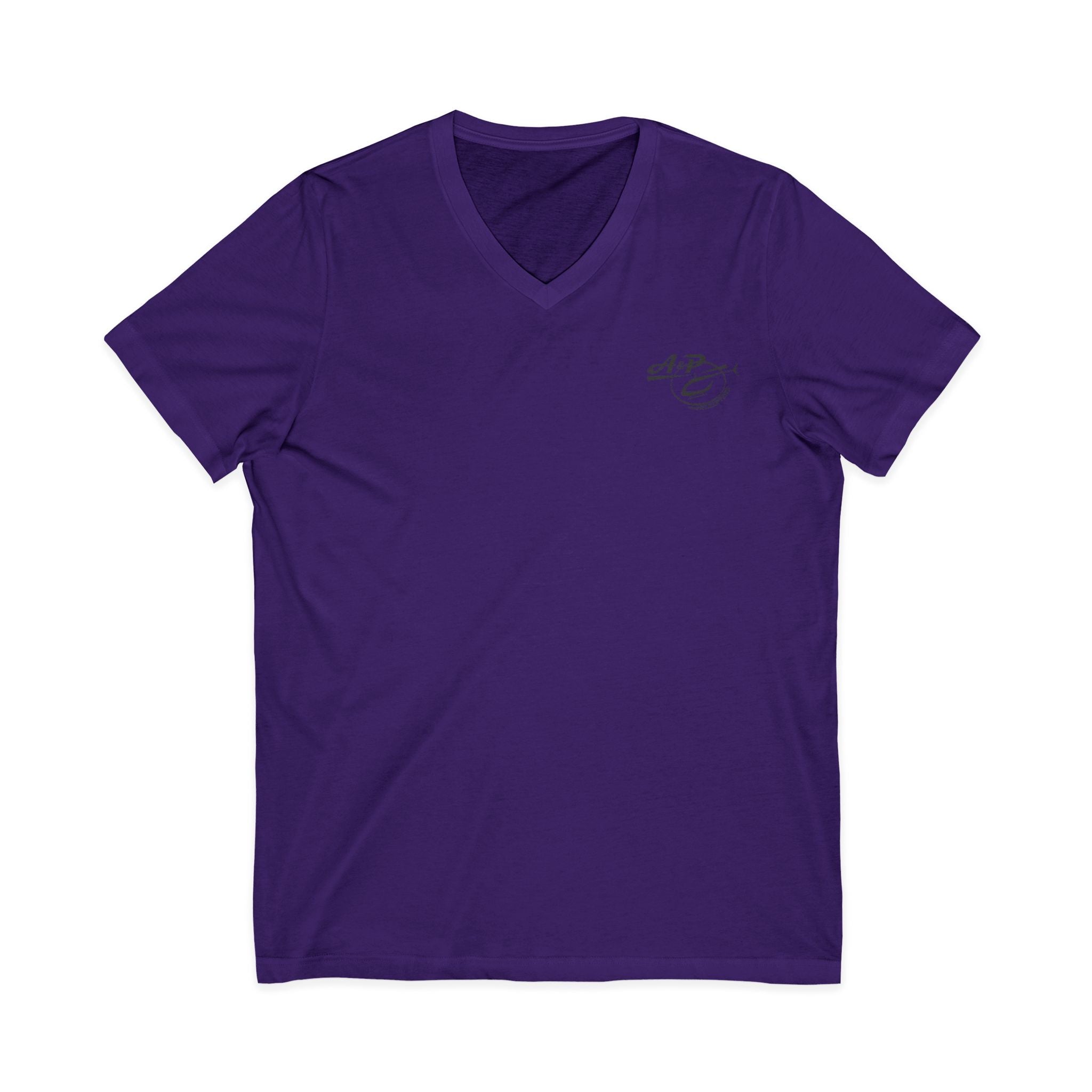Dark Gray Logo V-Neck Tee