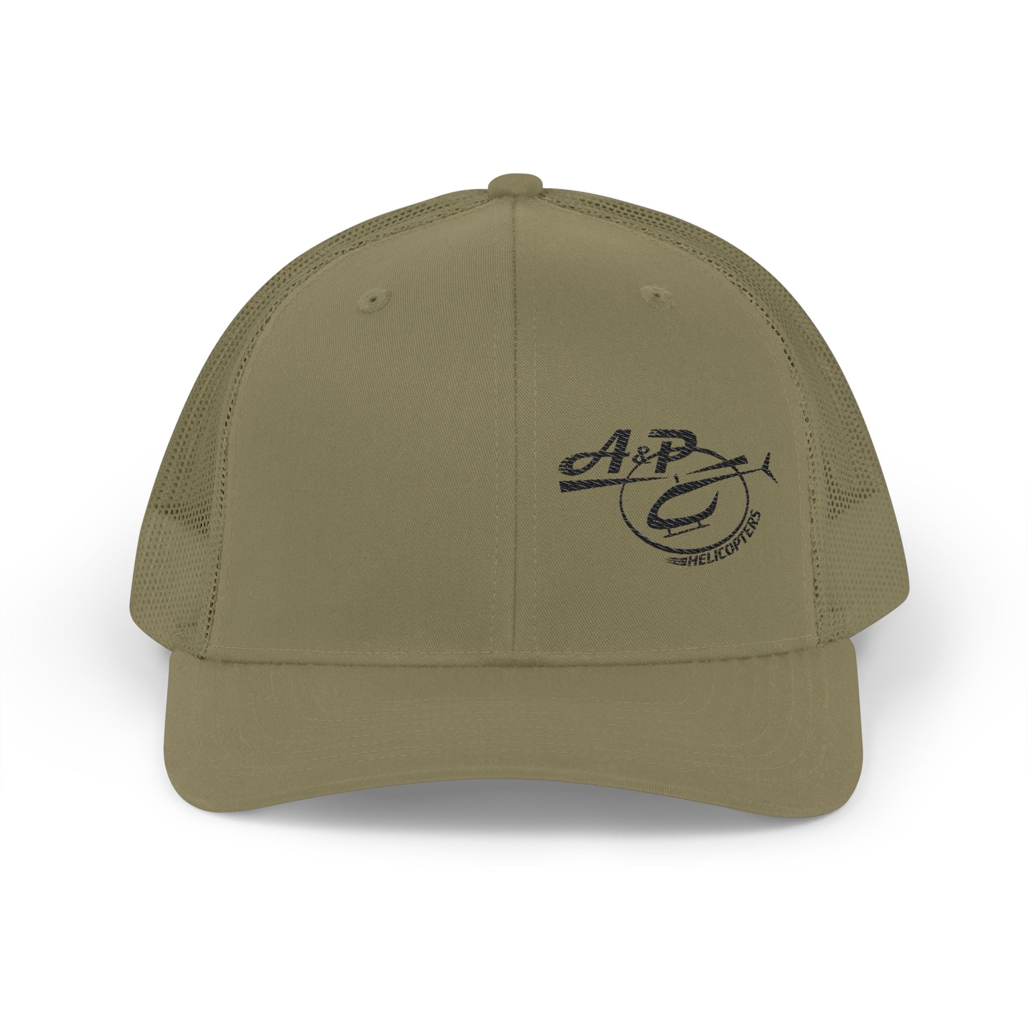Trucker Cap with Dark Gray Embroidered Logo
