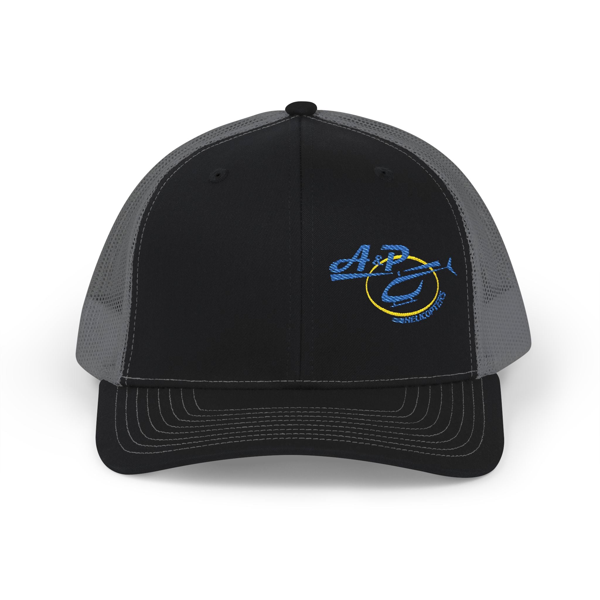 Trucker Cap with Blue & Yellow Embroidered Logo