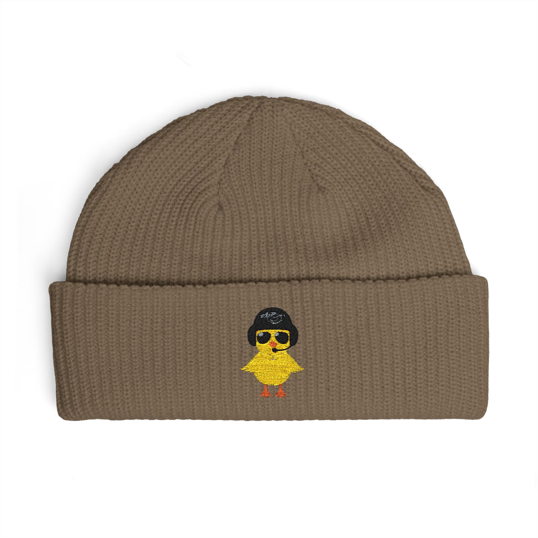 Cuff Beanie - Embroidered Heli-Chick Hat