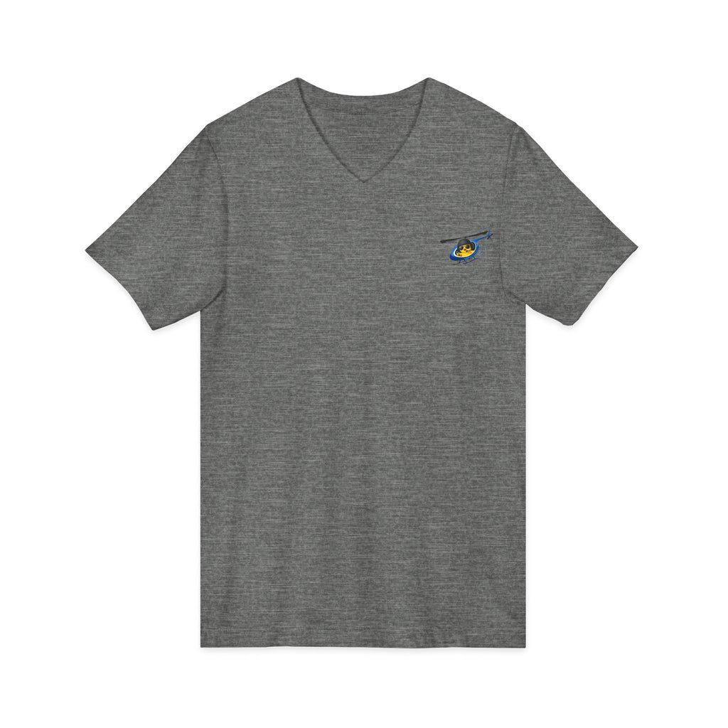 Flying Heli-Chick V-Neck Tee
