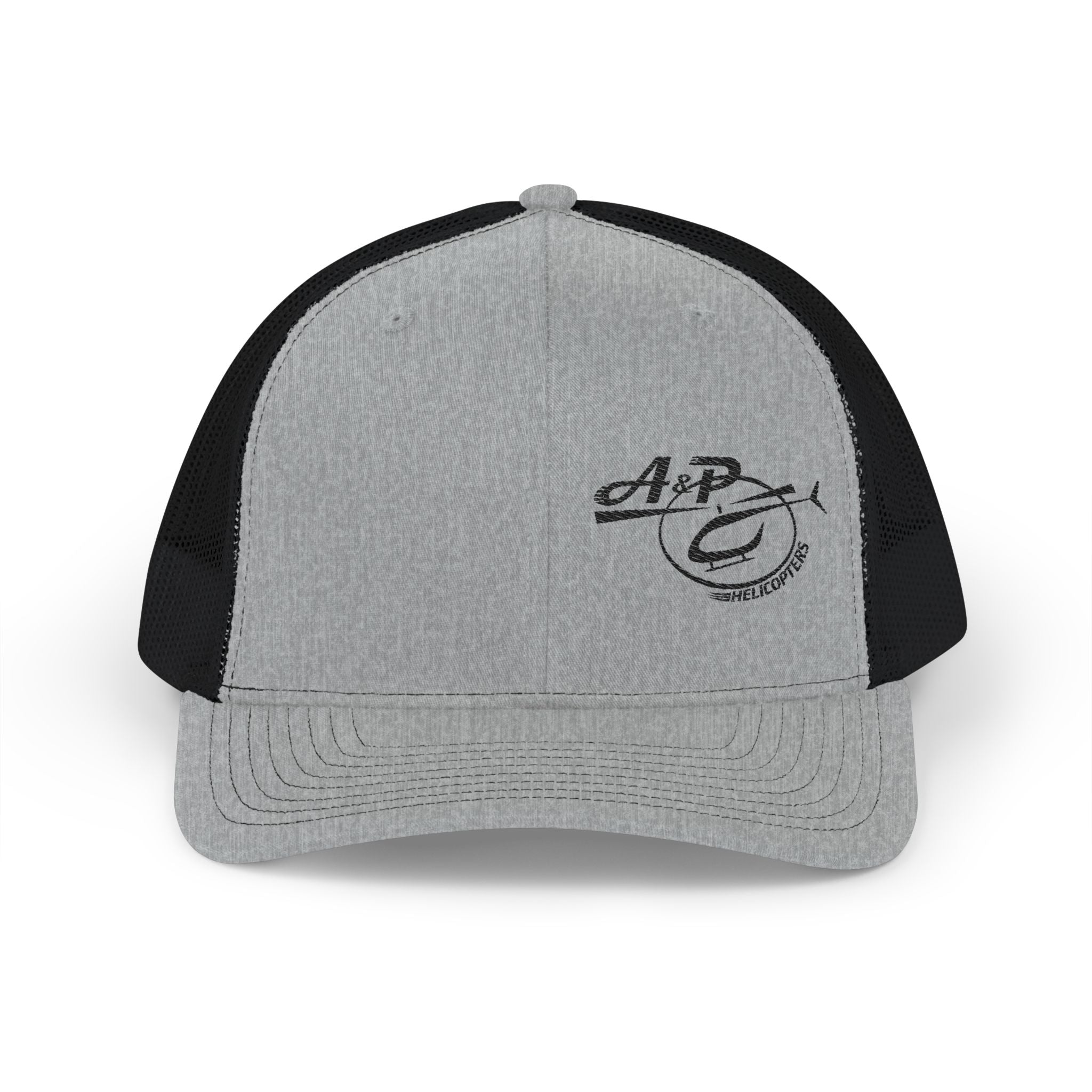 Trucker Cap with Dark Gray Embroidered Logo