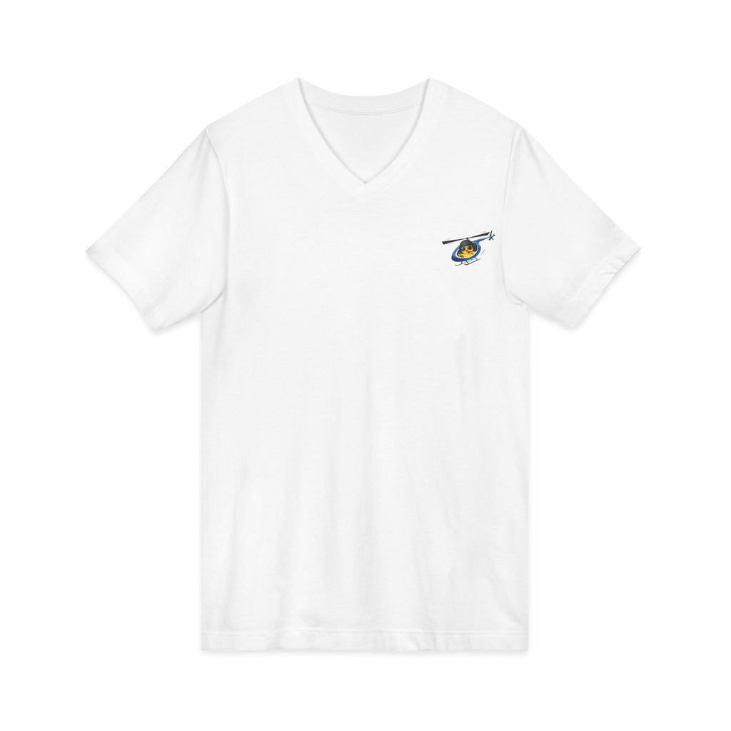 Flying Heli-Chick V-Neck Tee