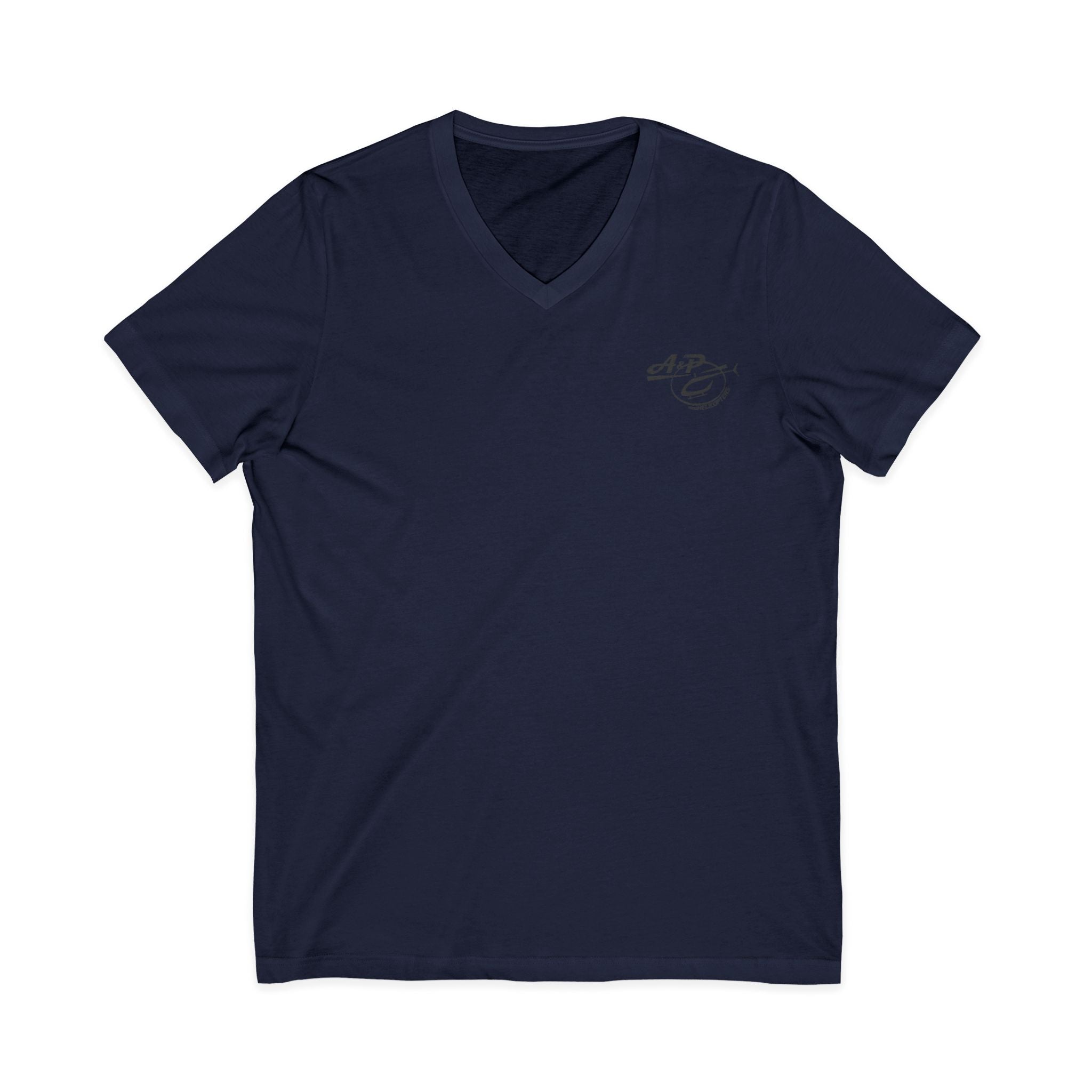 Dark Gray Logo V-Neck Tee