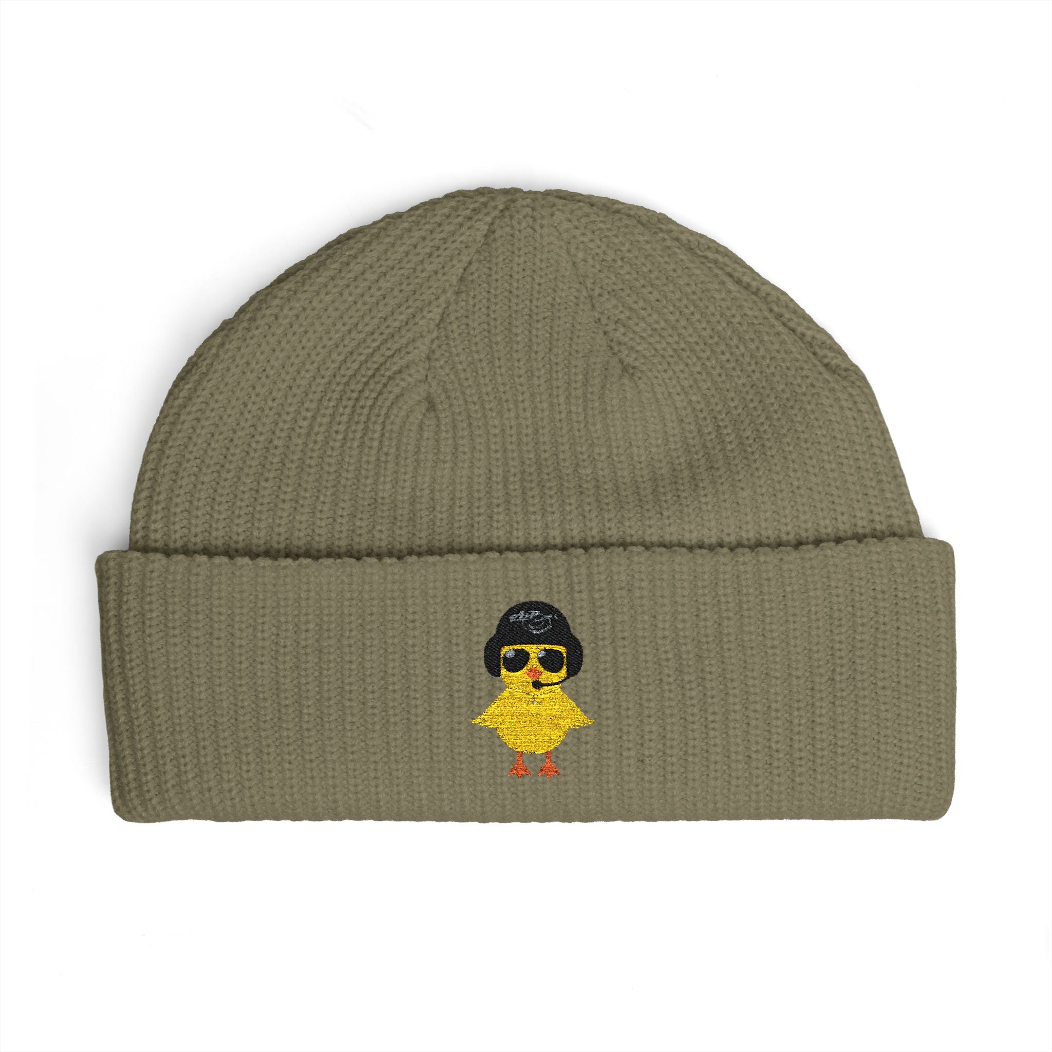Cuff Beanie - Embroidered Heli-Chick Hat
