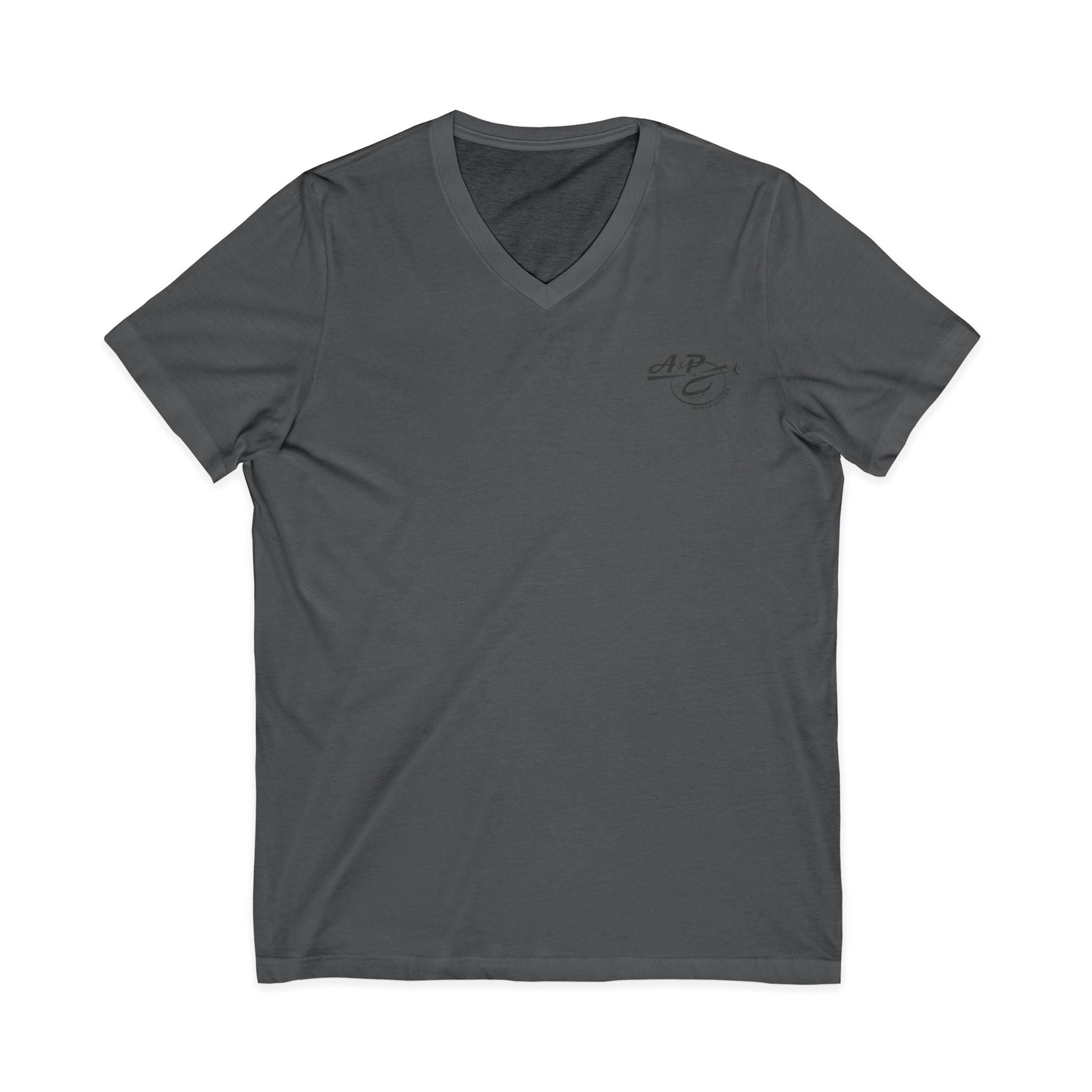Dark Gray Logo V-Neck Tee