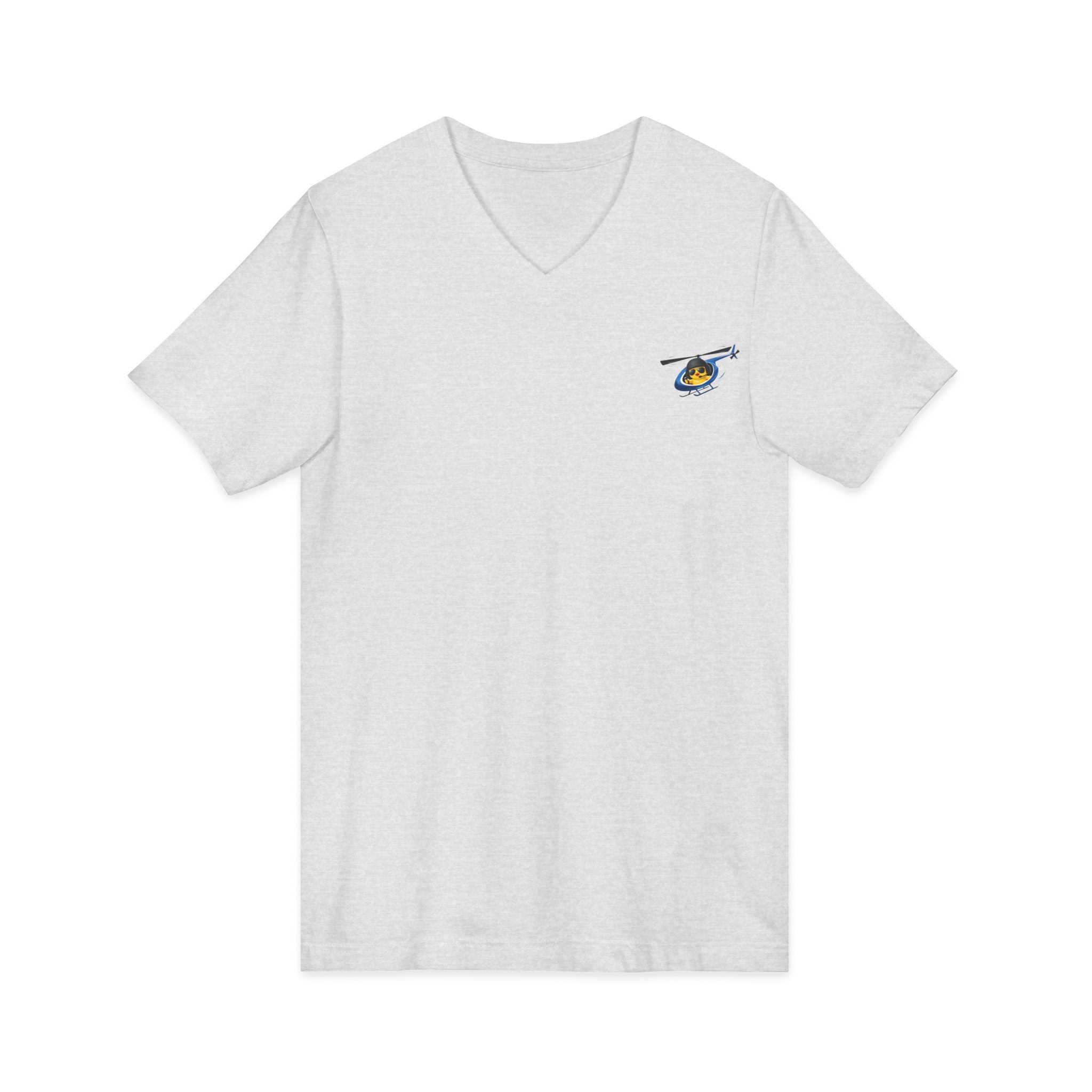 Flying Heli-Chick V-Neck Tee