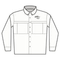 Embroidered Men’s Long Sleeve UV Button-Up Shirt — Lightweight Sun Protection Work Shirt