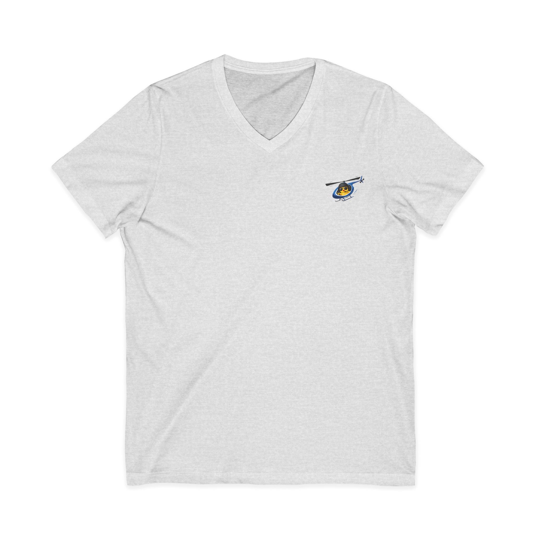 Flying Heli-Chick V-Neck Tee