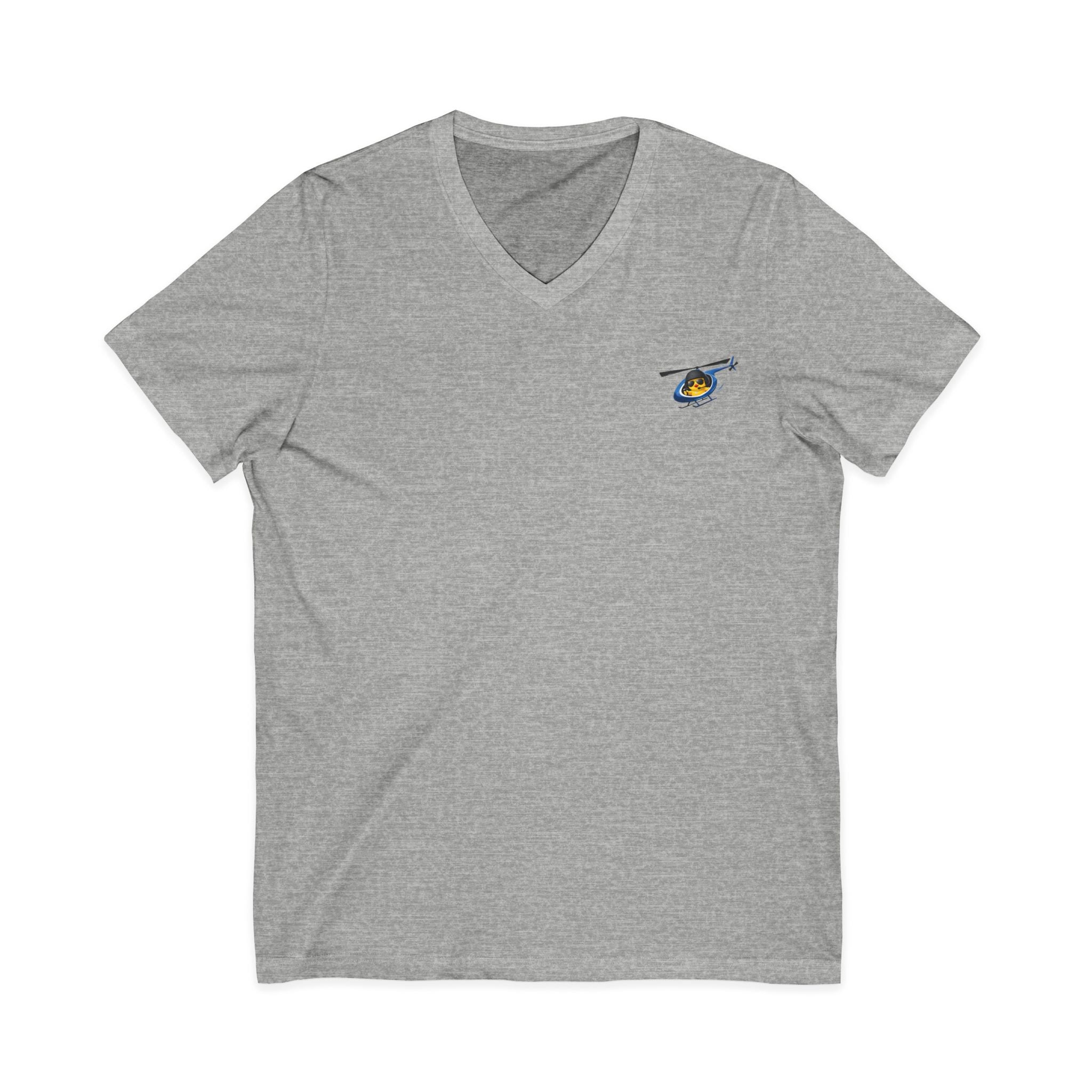 Flying Heli-Chick V-Neck Tee