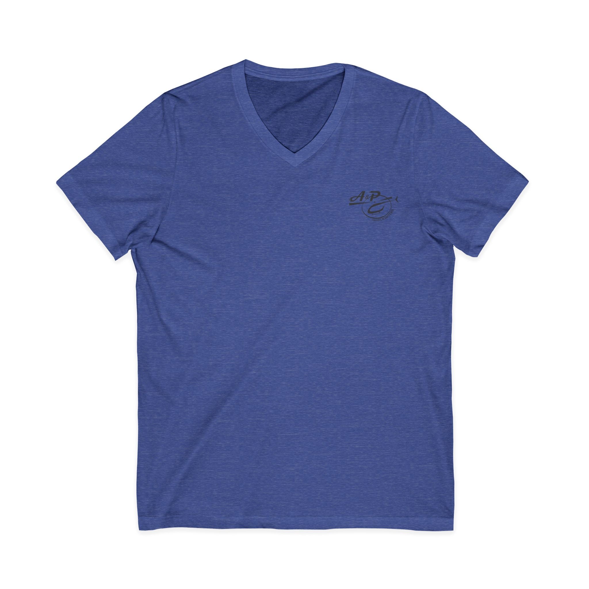 Dark Gray Logo V-Neck Tee