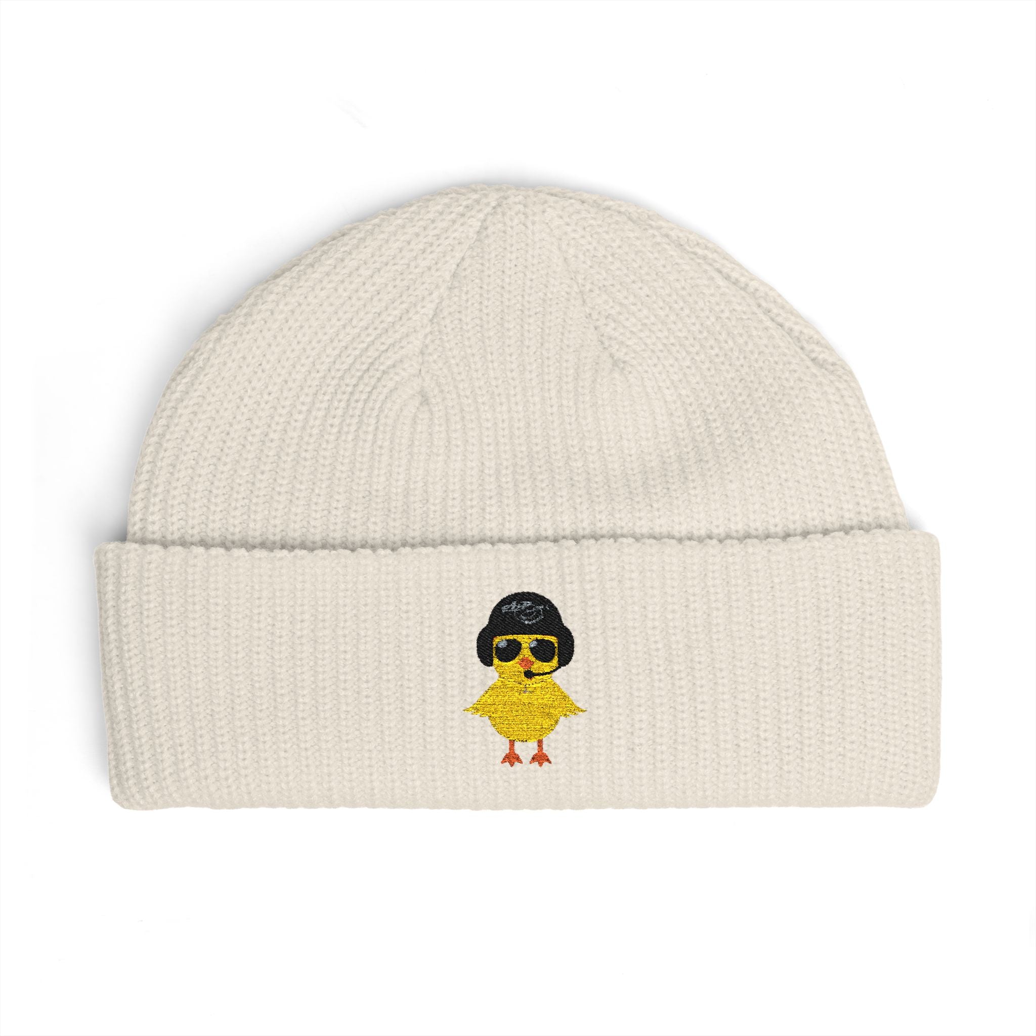 Cuff Beanie - Embroidered Heli-Chick Hat