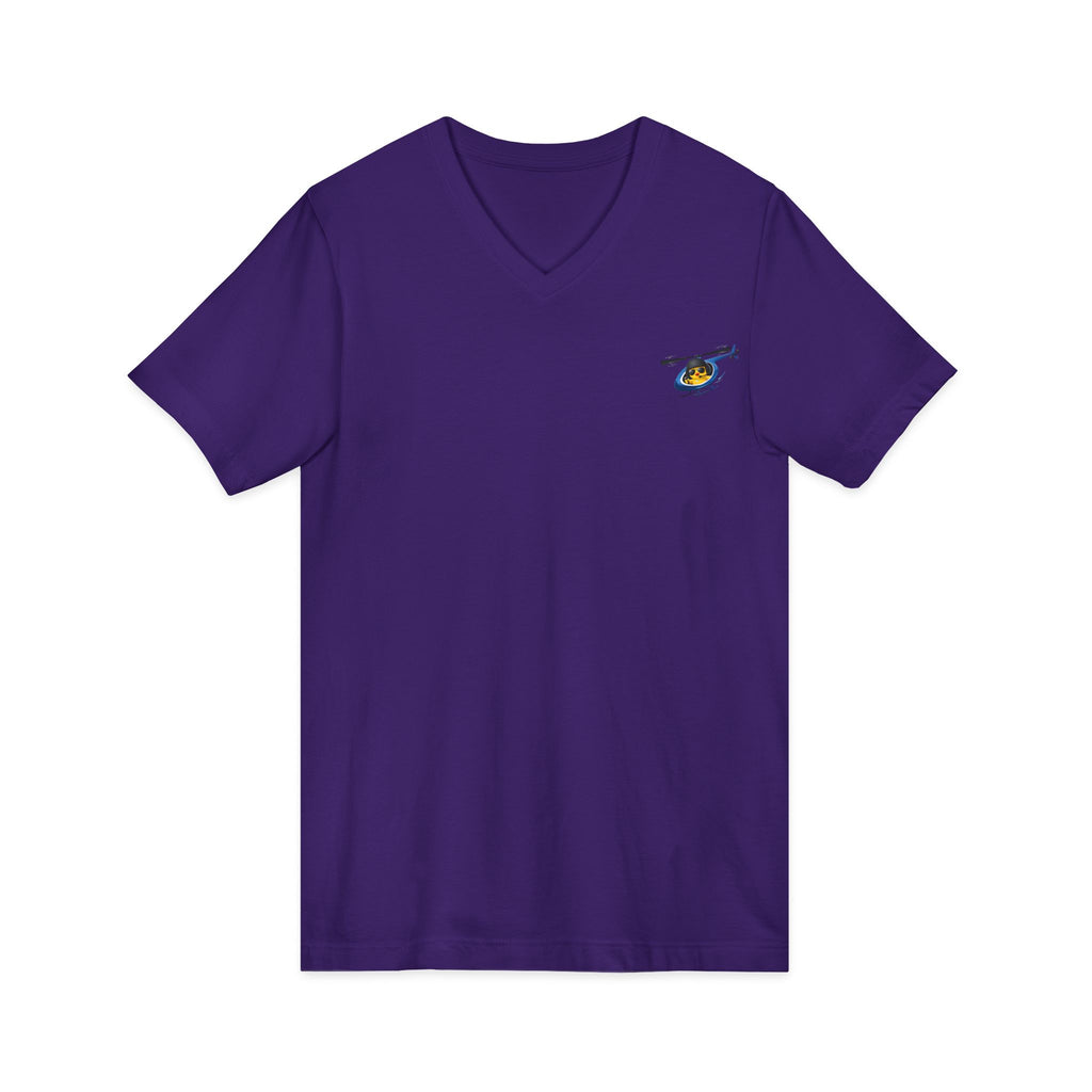 Flying Heli-Chick V-Neck Tee