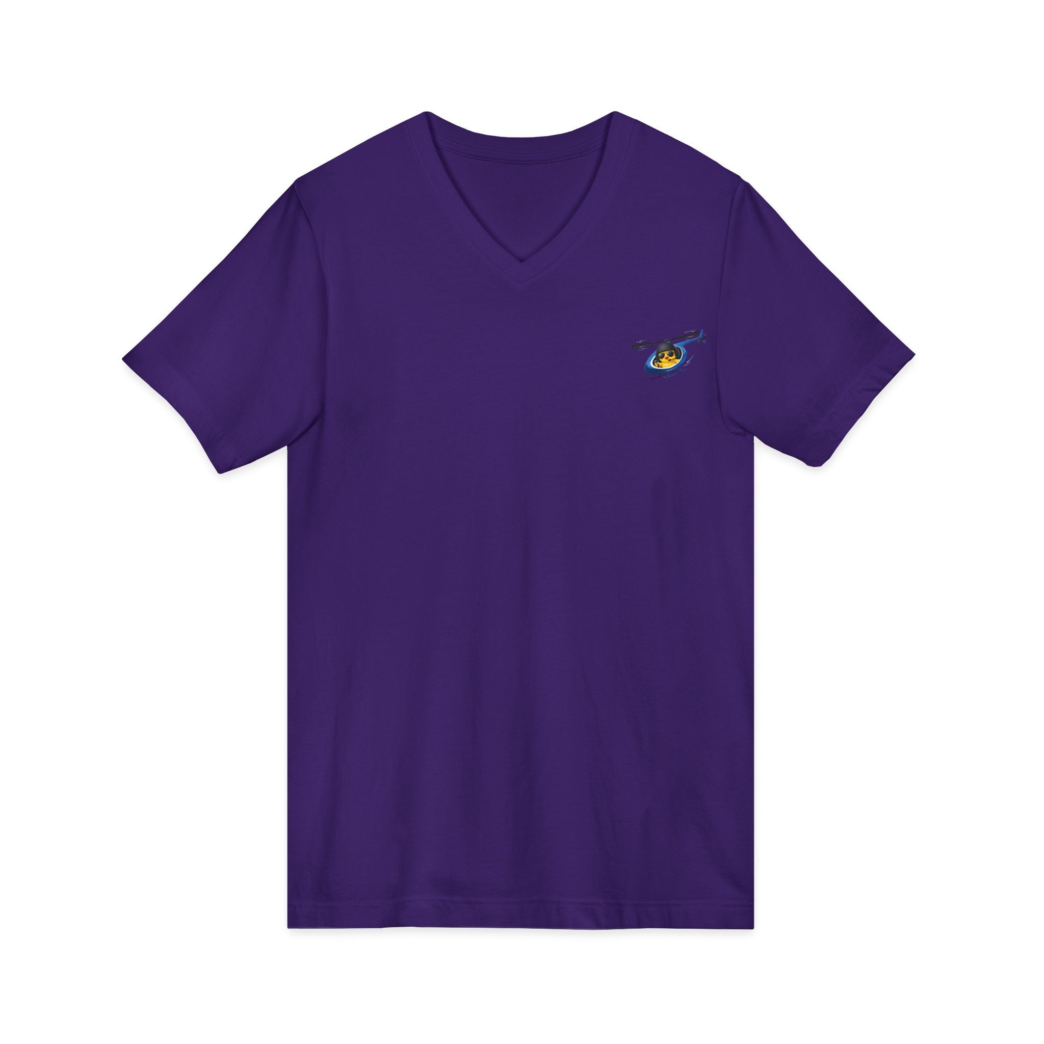Flying Heli-Chick V-Neck Tee