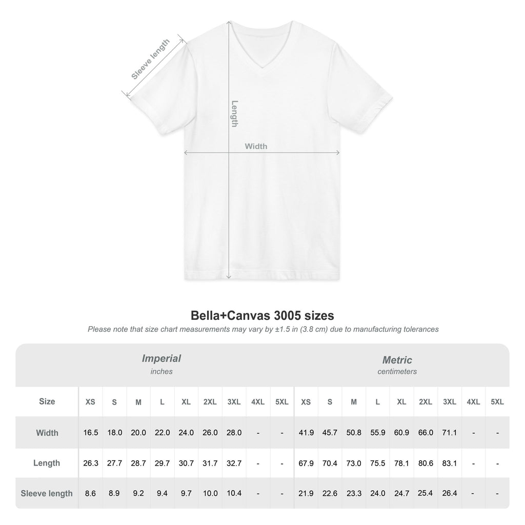 Dark Gray Logo V-Neck Tee