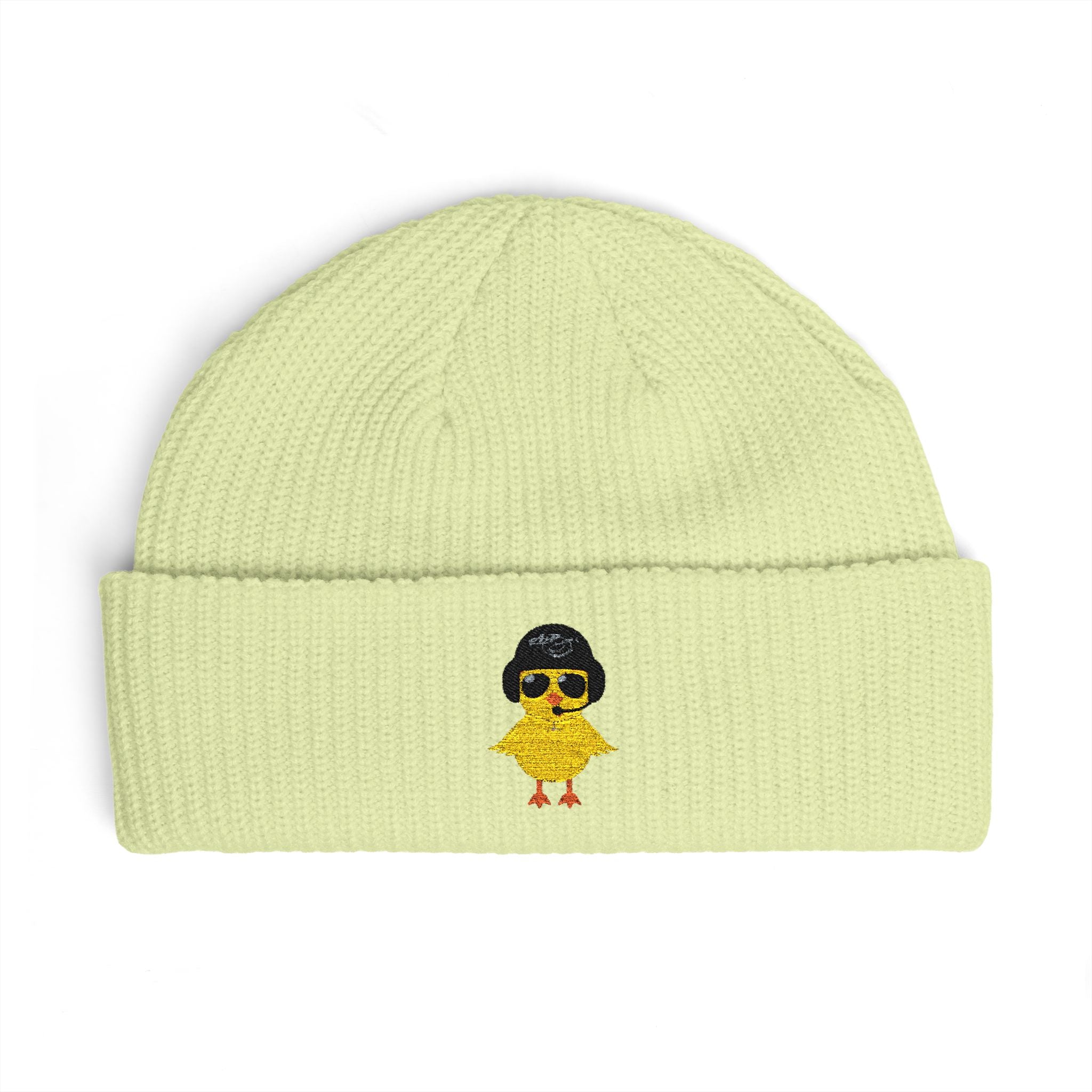 Cuff Beanie - Embroidered Heli-Chick Hat
