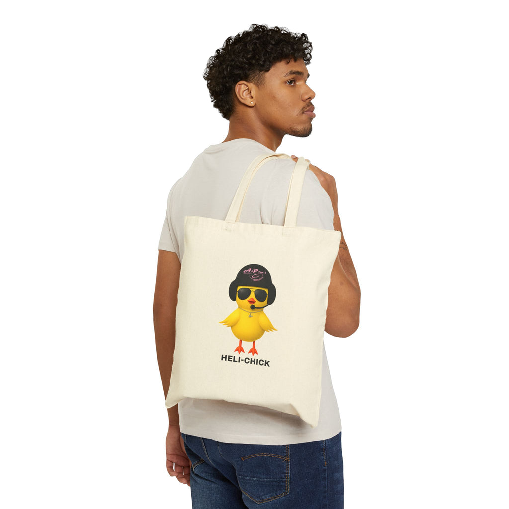 Heli-Chick Cotton Canvas Tote Bag