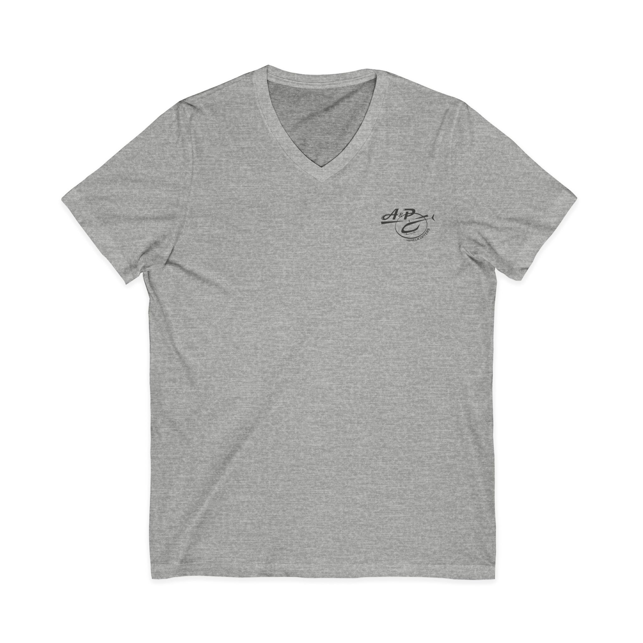 Dark Gray Logo V-Neck Tee