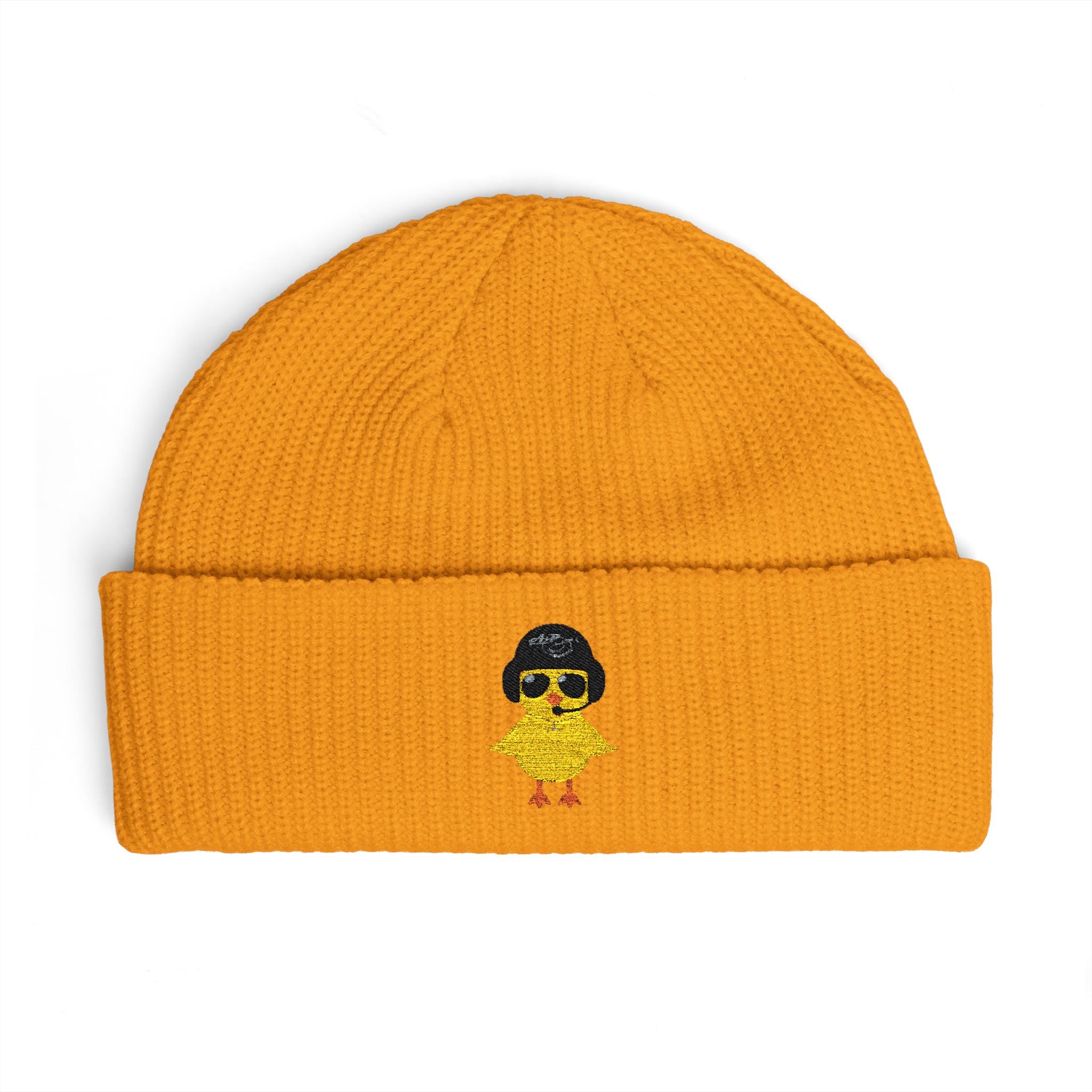 Cuff Beanie - Embroidered Heli-Chick Hat