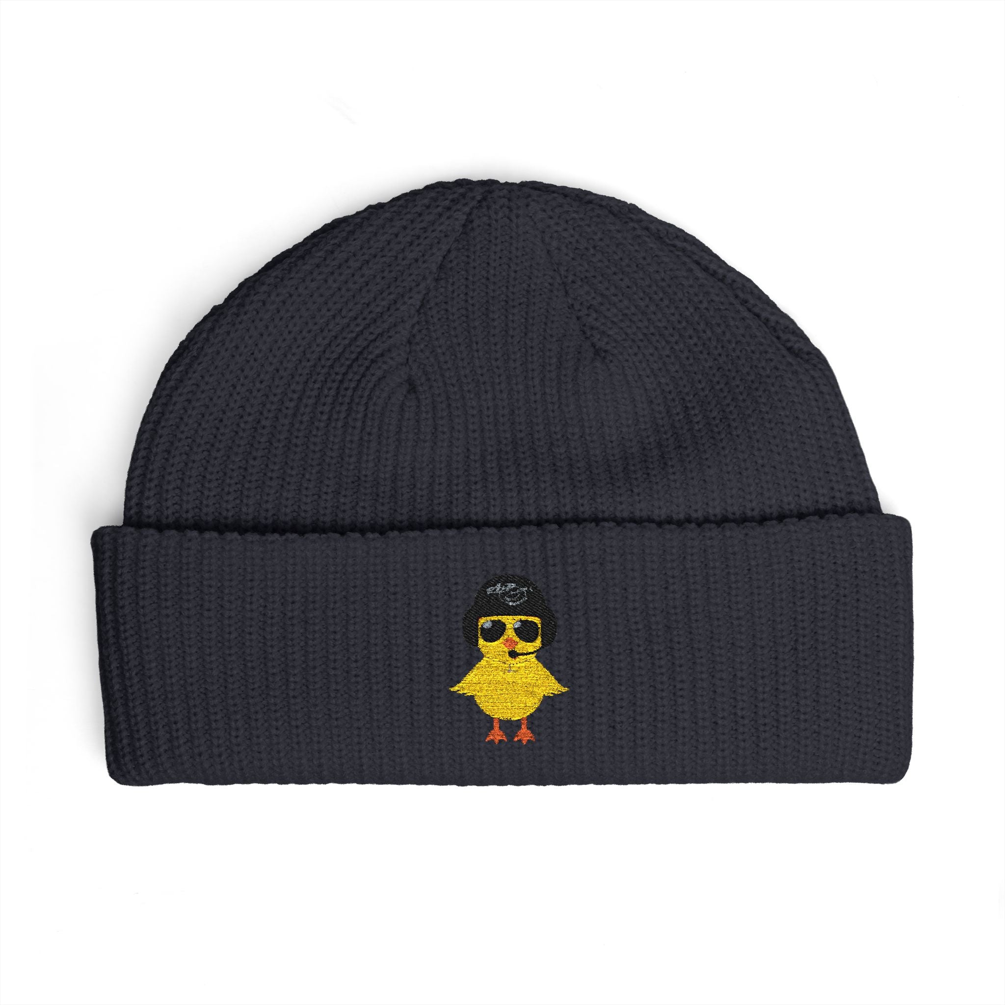 Cuff Beanie - Embroidered Heli-Chick Hat