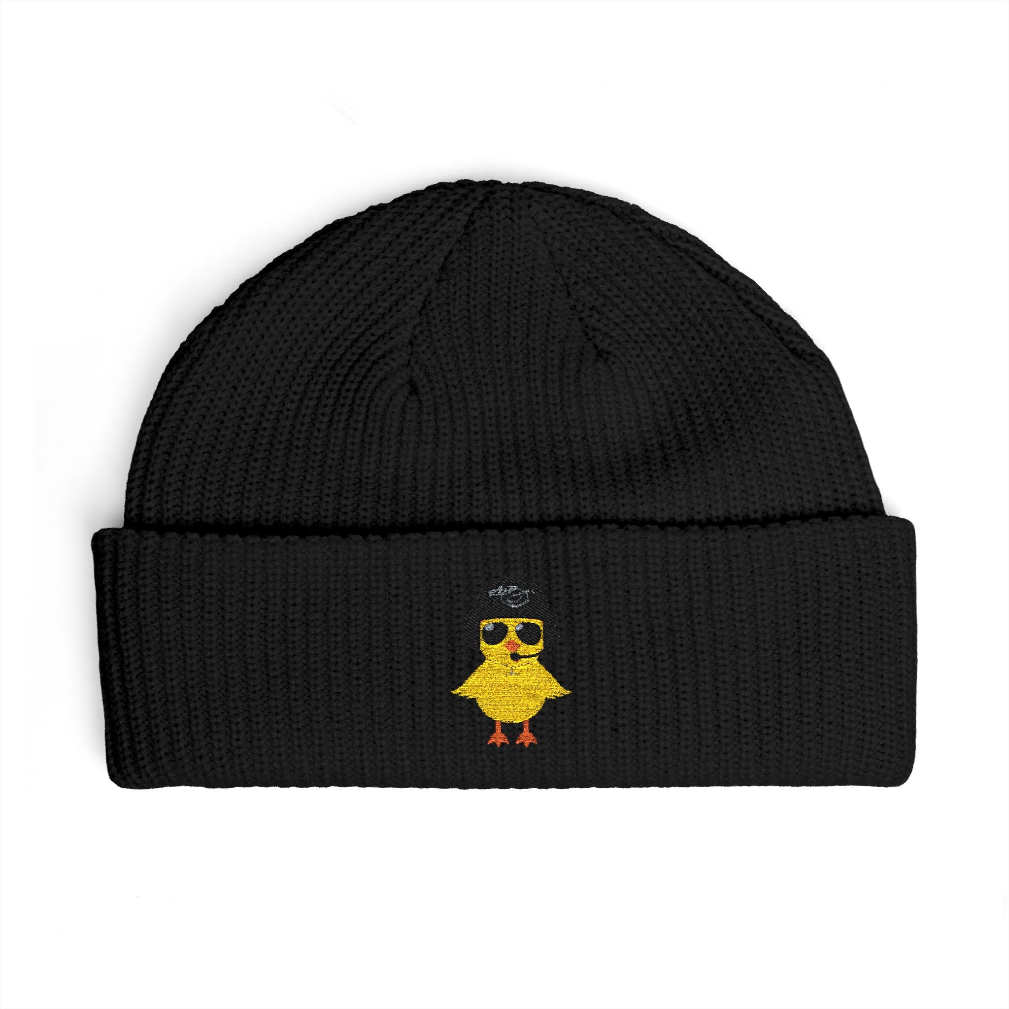 Cuff Beanie - Embroidered Heli-Chick Hat