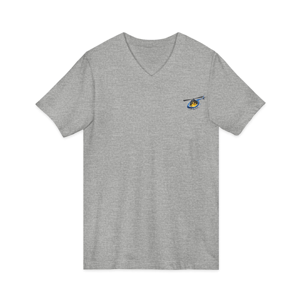 Flying Heli-Chick V-Neck Tee