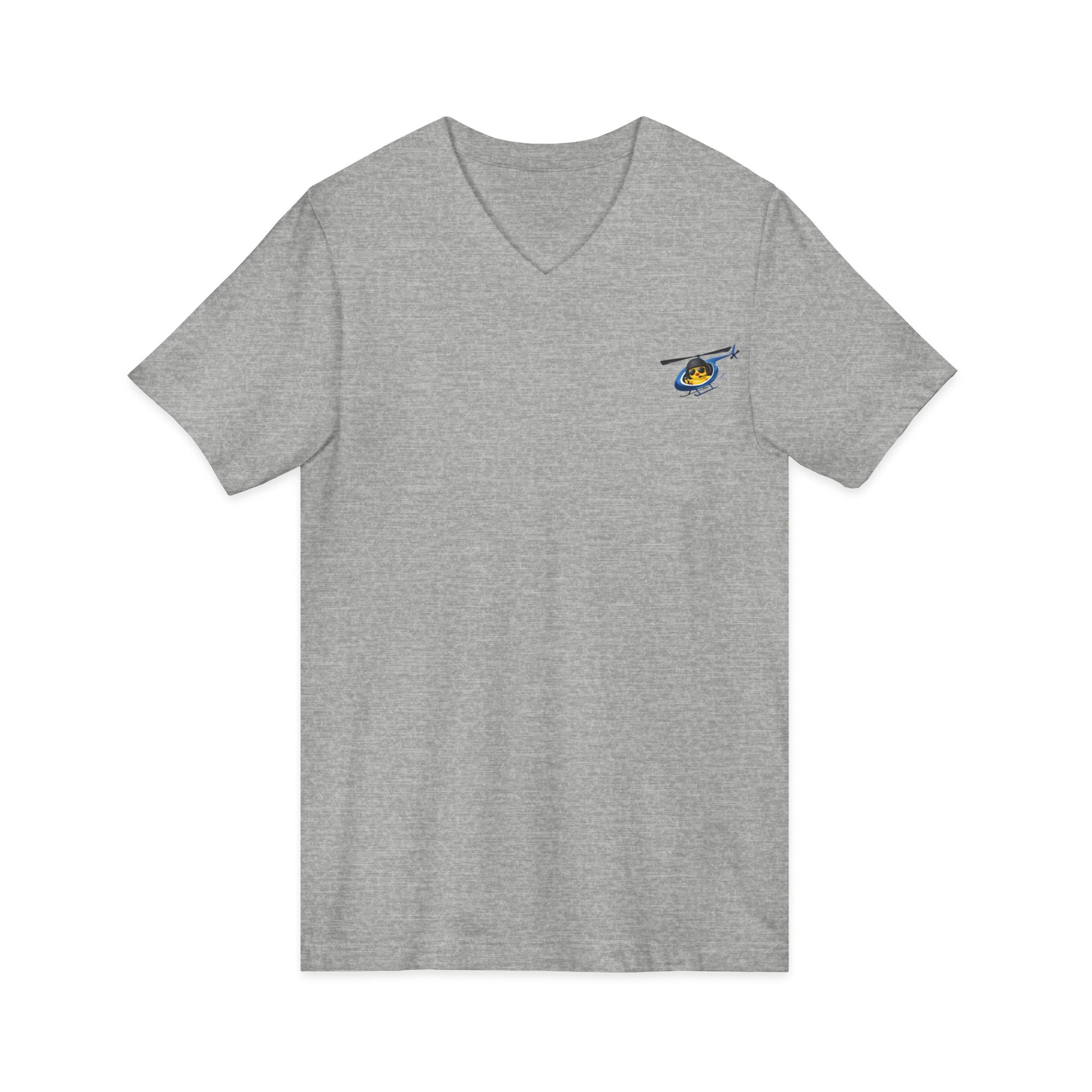Flying Heli-Chick V-Neck Tee
