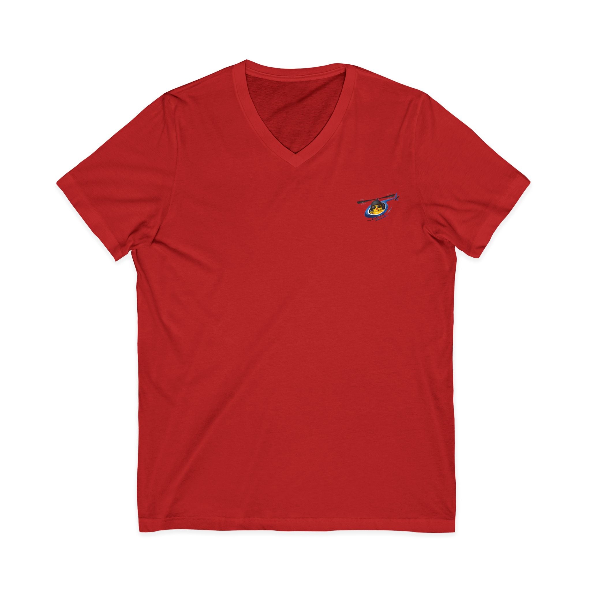 Flying Heli-Chick V-Neck Tee