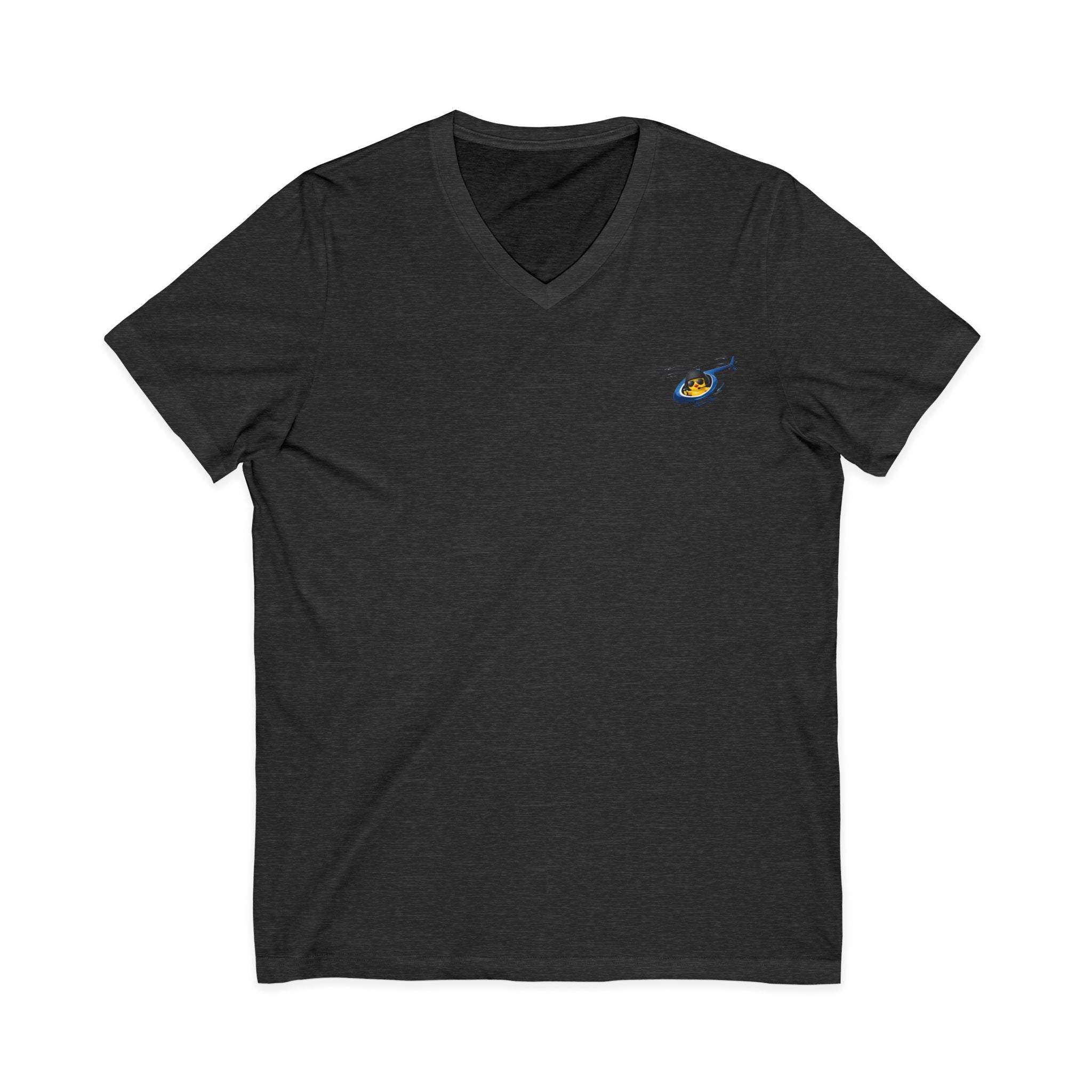 Flying Heli-Chick V-Neck Tee
