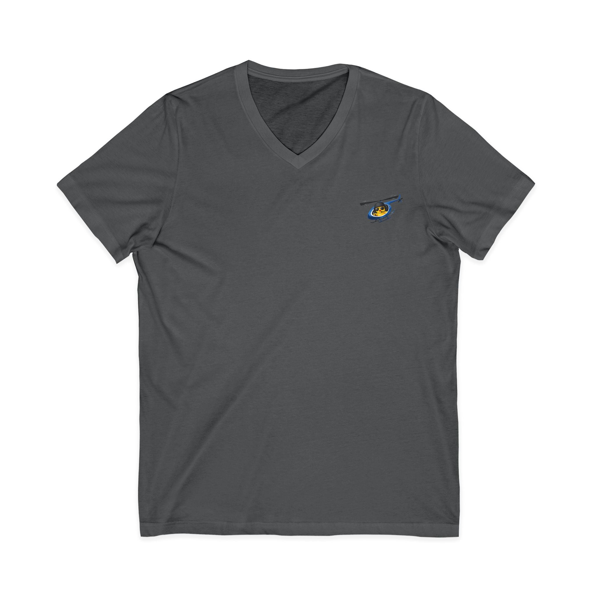 Flying Heli-Chick V-Neck Tee