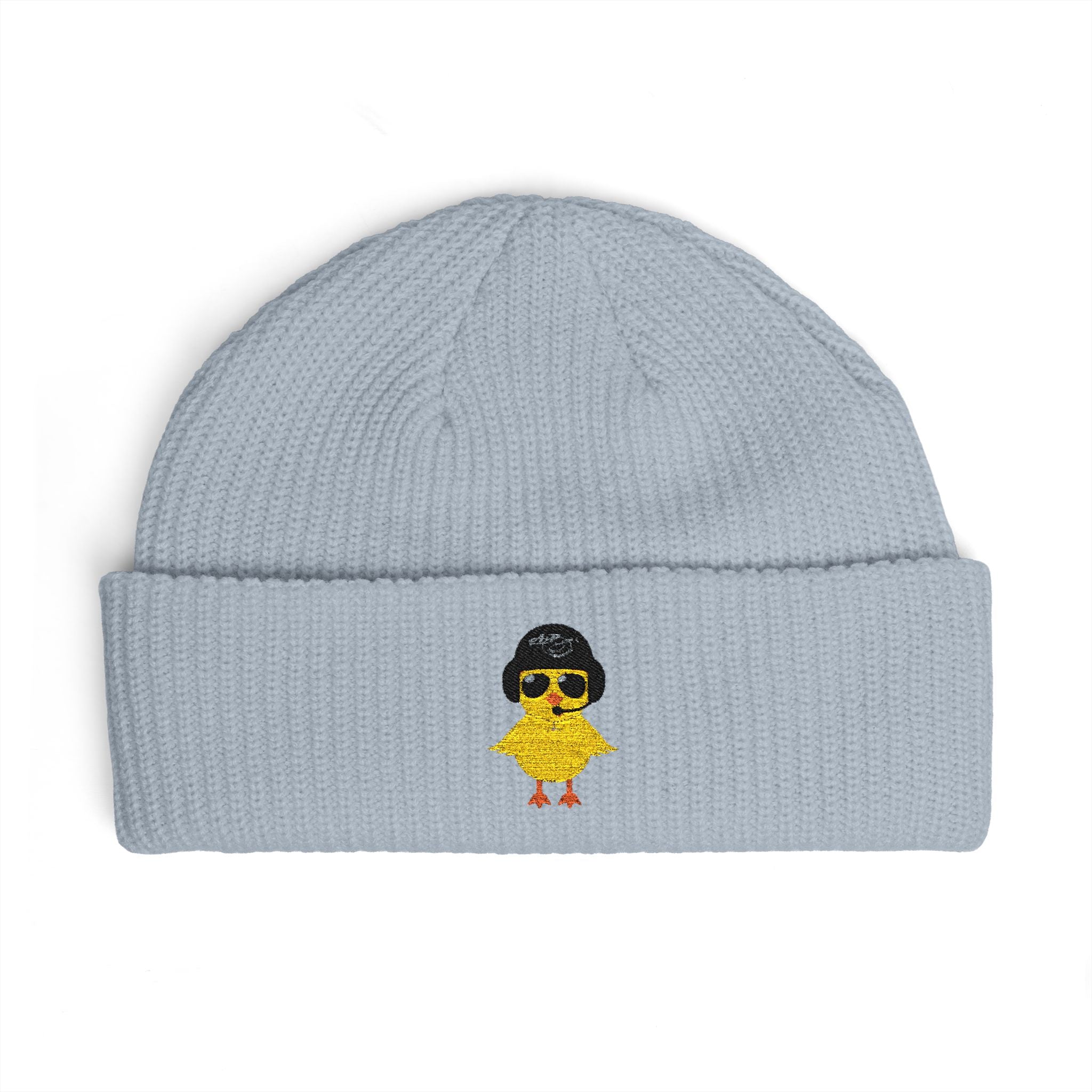Cuff Beanie - Embroidered Heli-Chick Hat