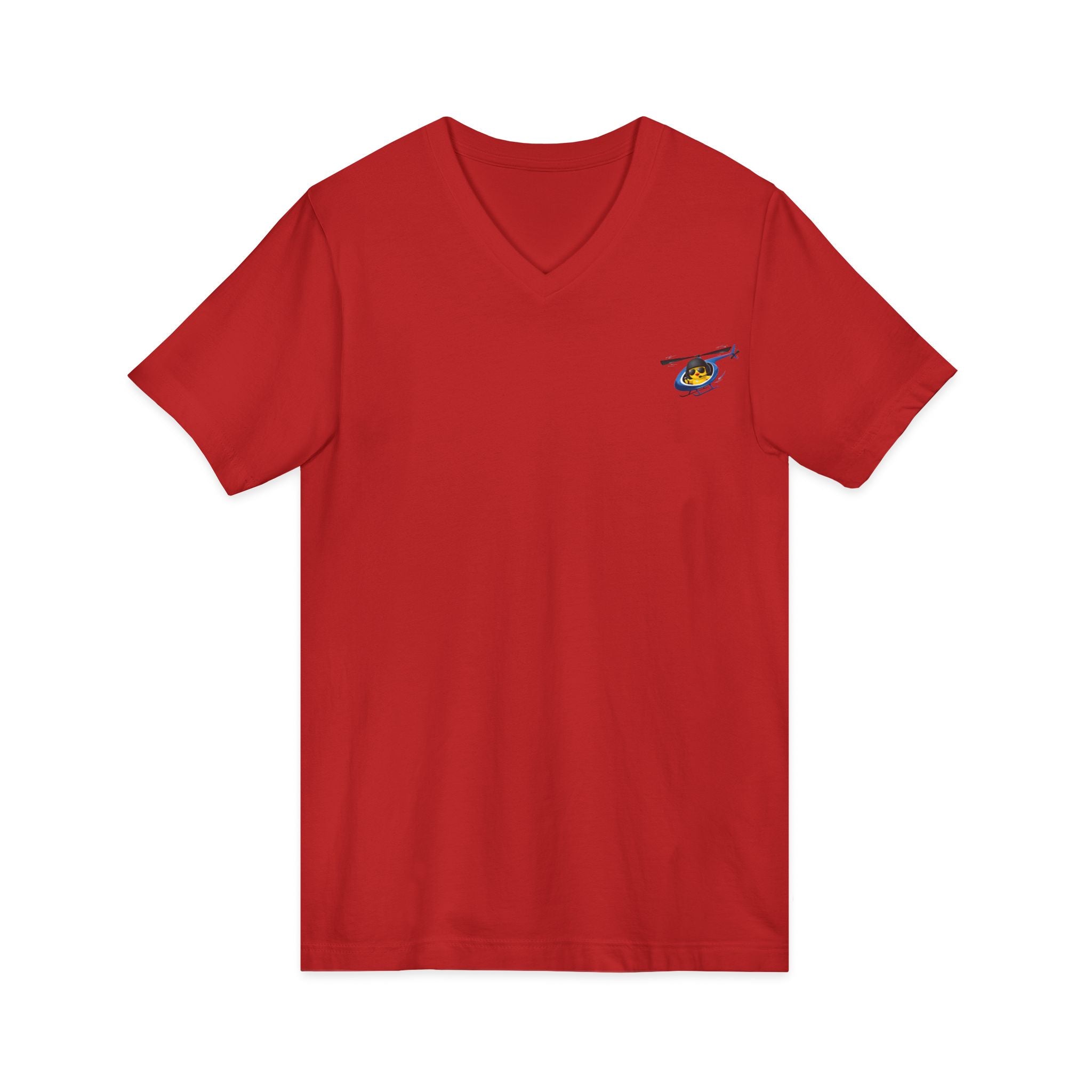 Flying Heli-Chick V-Neck Tee