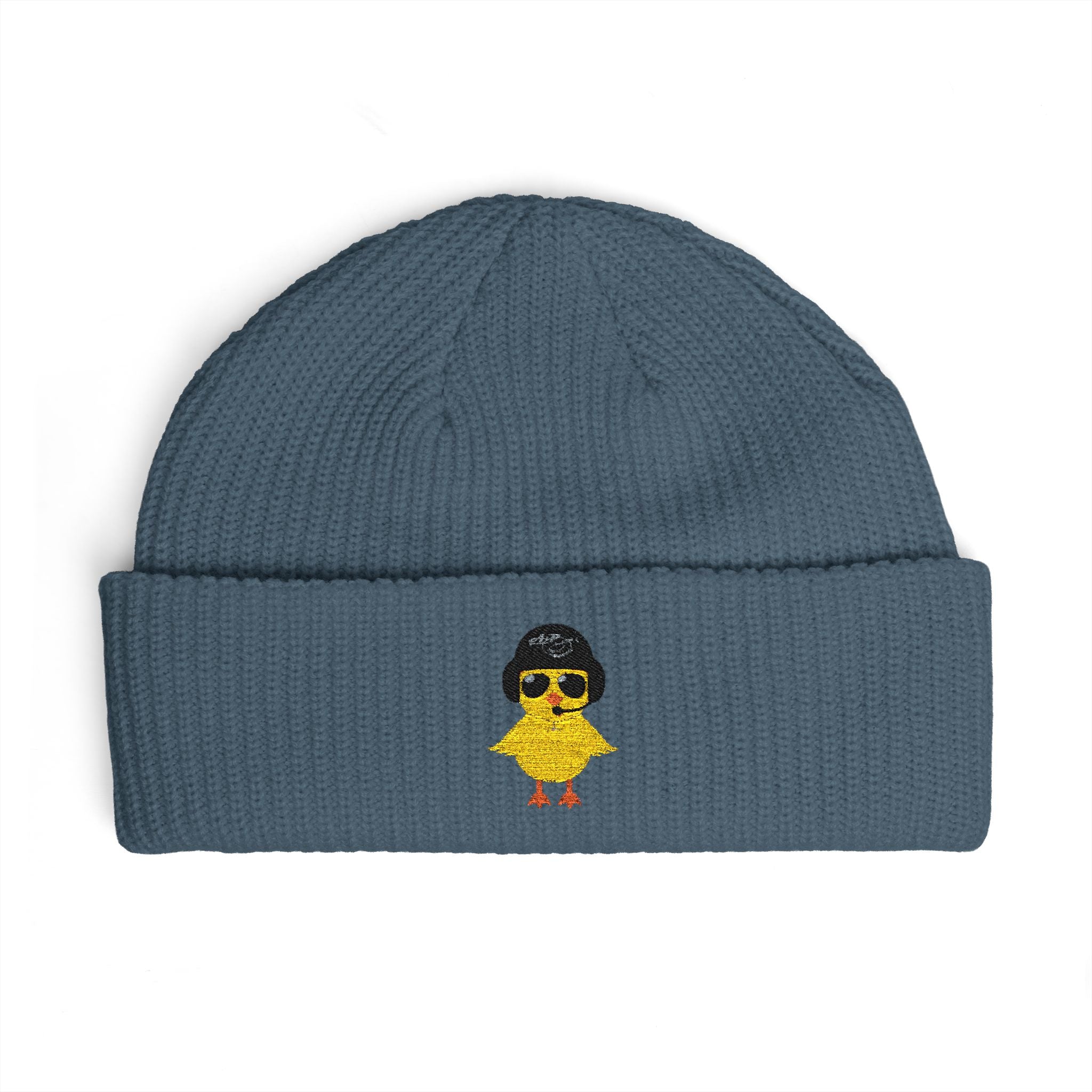 Cuff Beanie - Embroidered Heli-Chick Hat