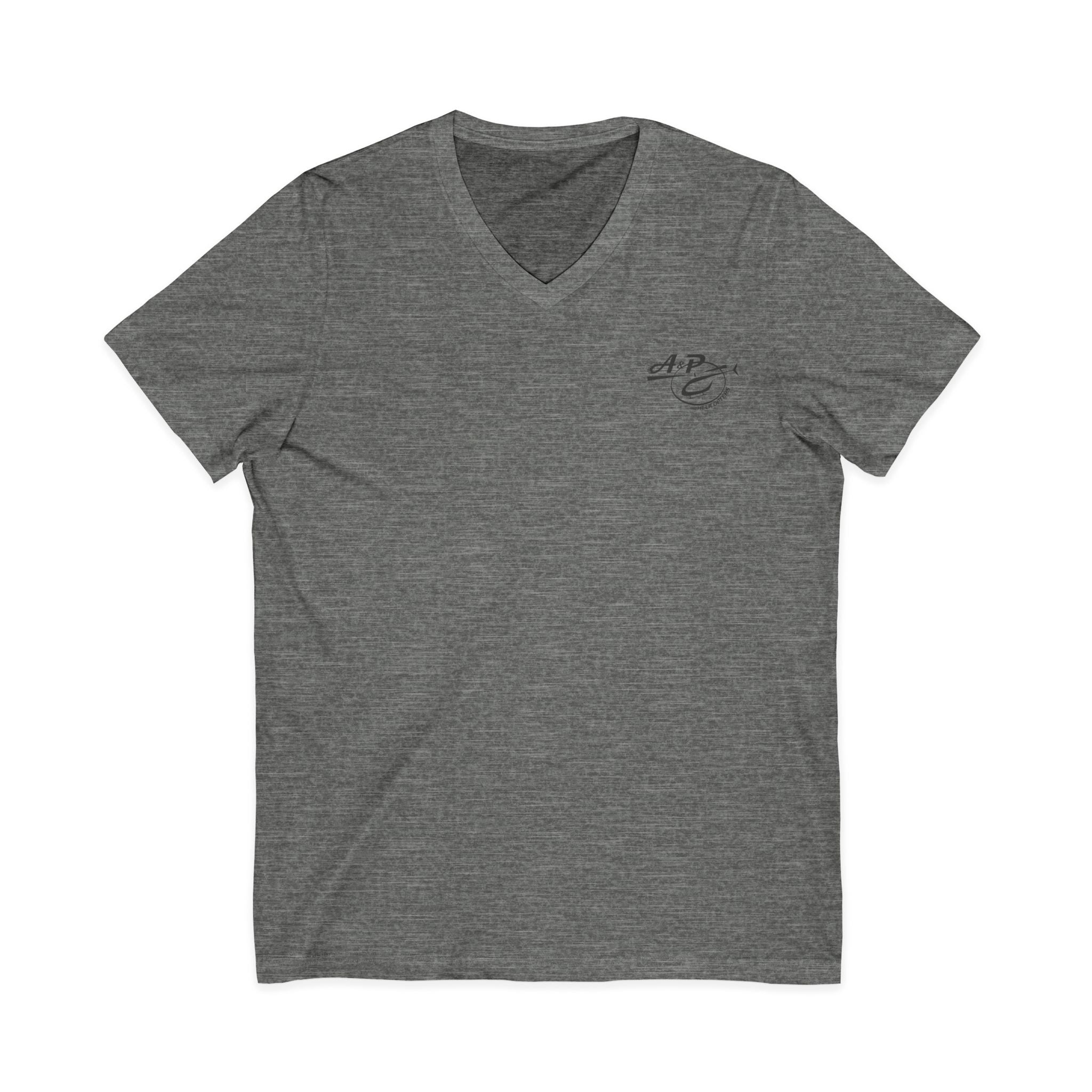 Dark Gray Logo V-Neck Tee
