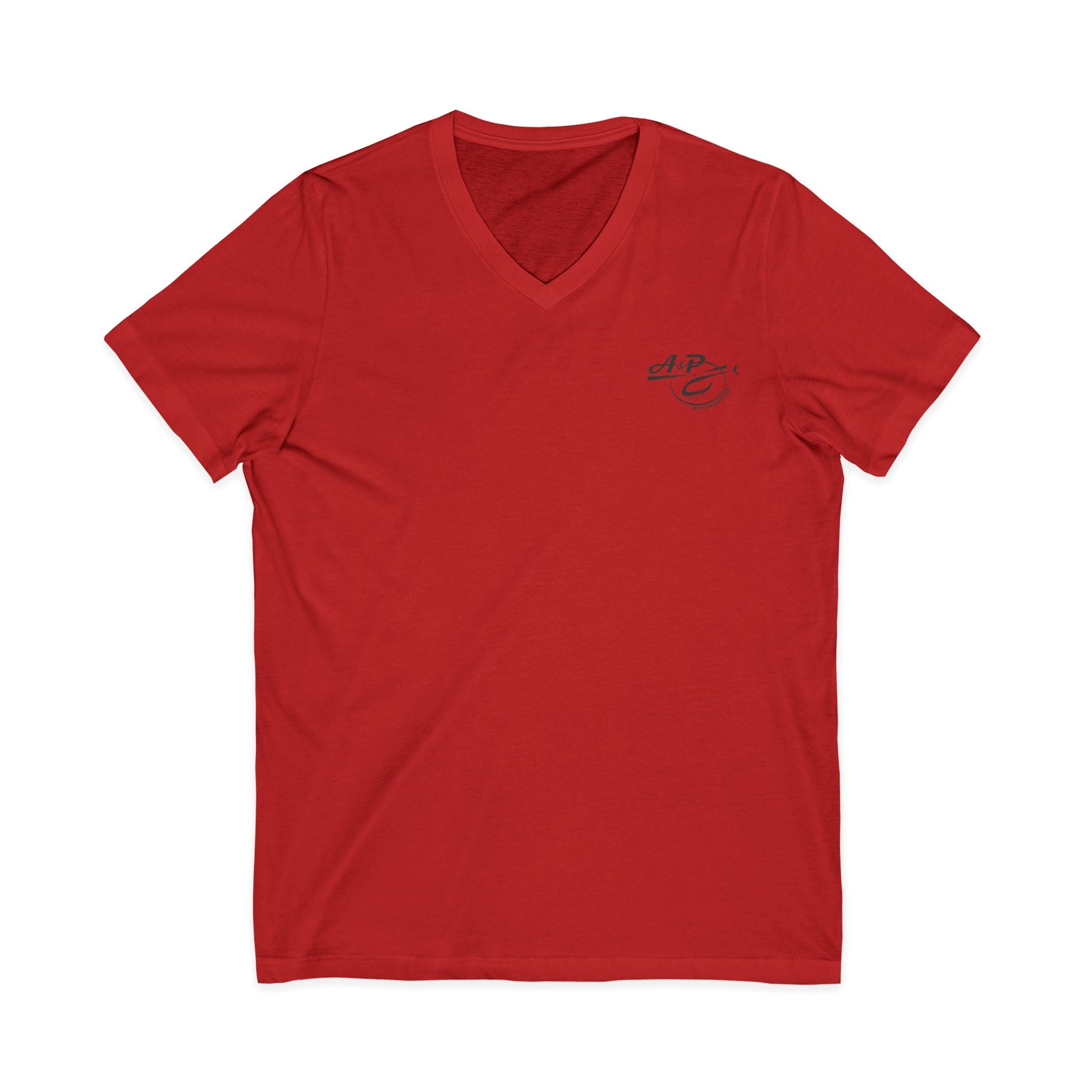 Dark Gray Logo V-Neck Tee