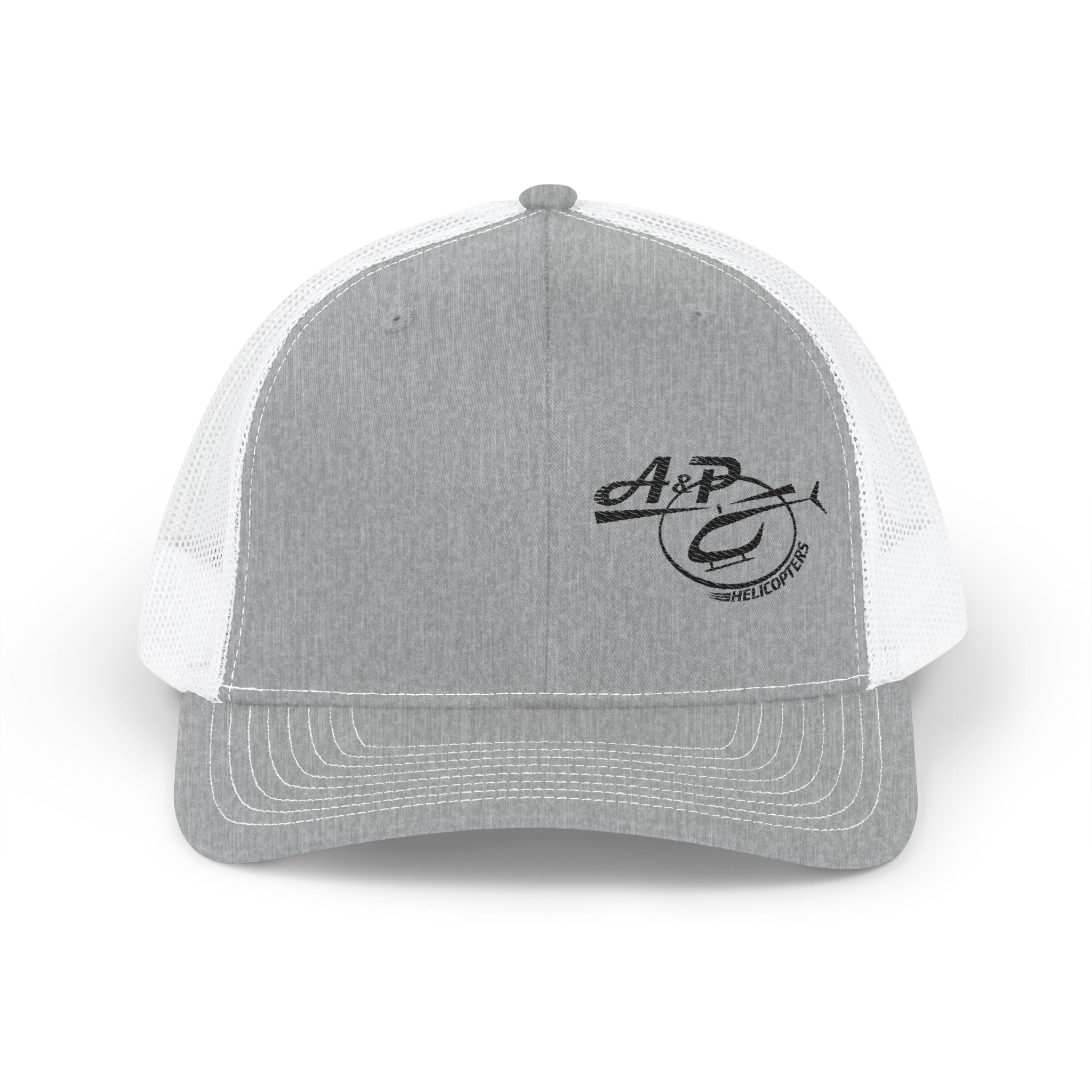 Trucker Cap with Dark Gray Embroidered Logo