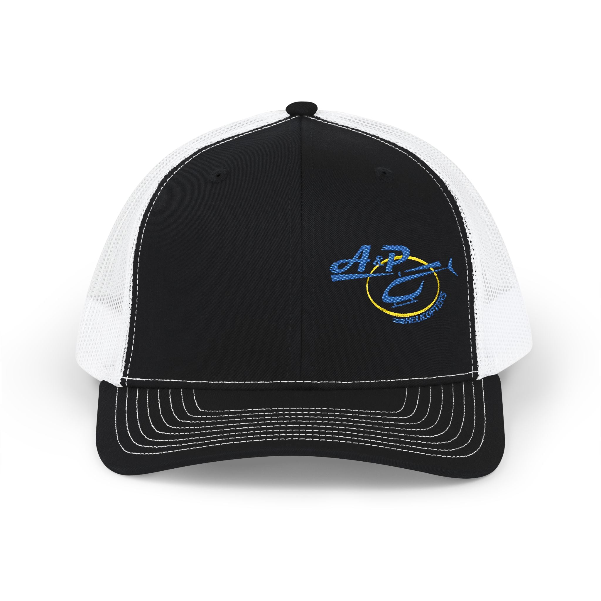 Trucker Cap with Blue & Yellow Embroidered Logo