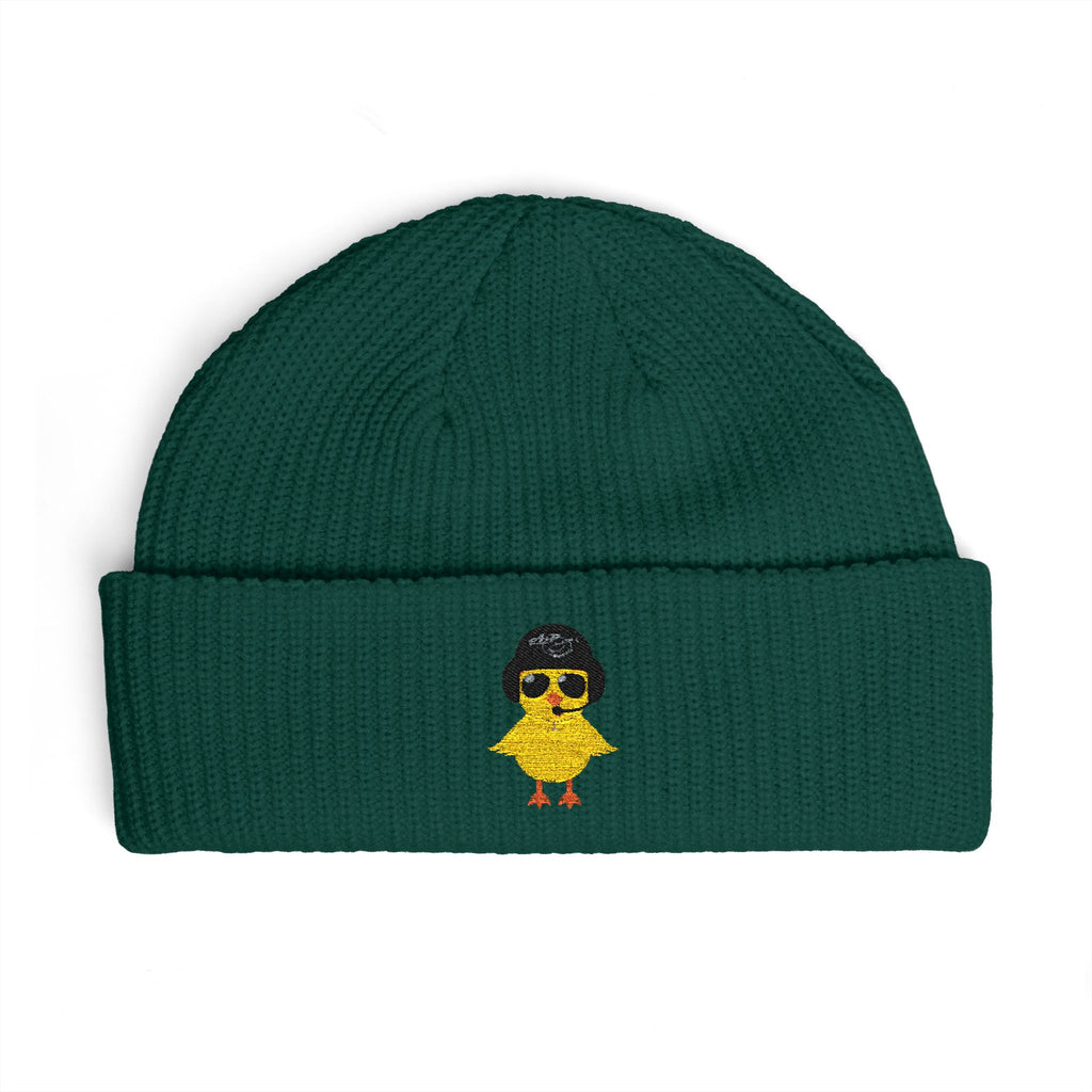 Cuff Beanie - Embroidered Heli-Chick Hat