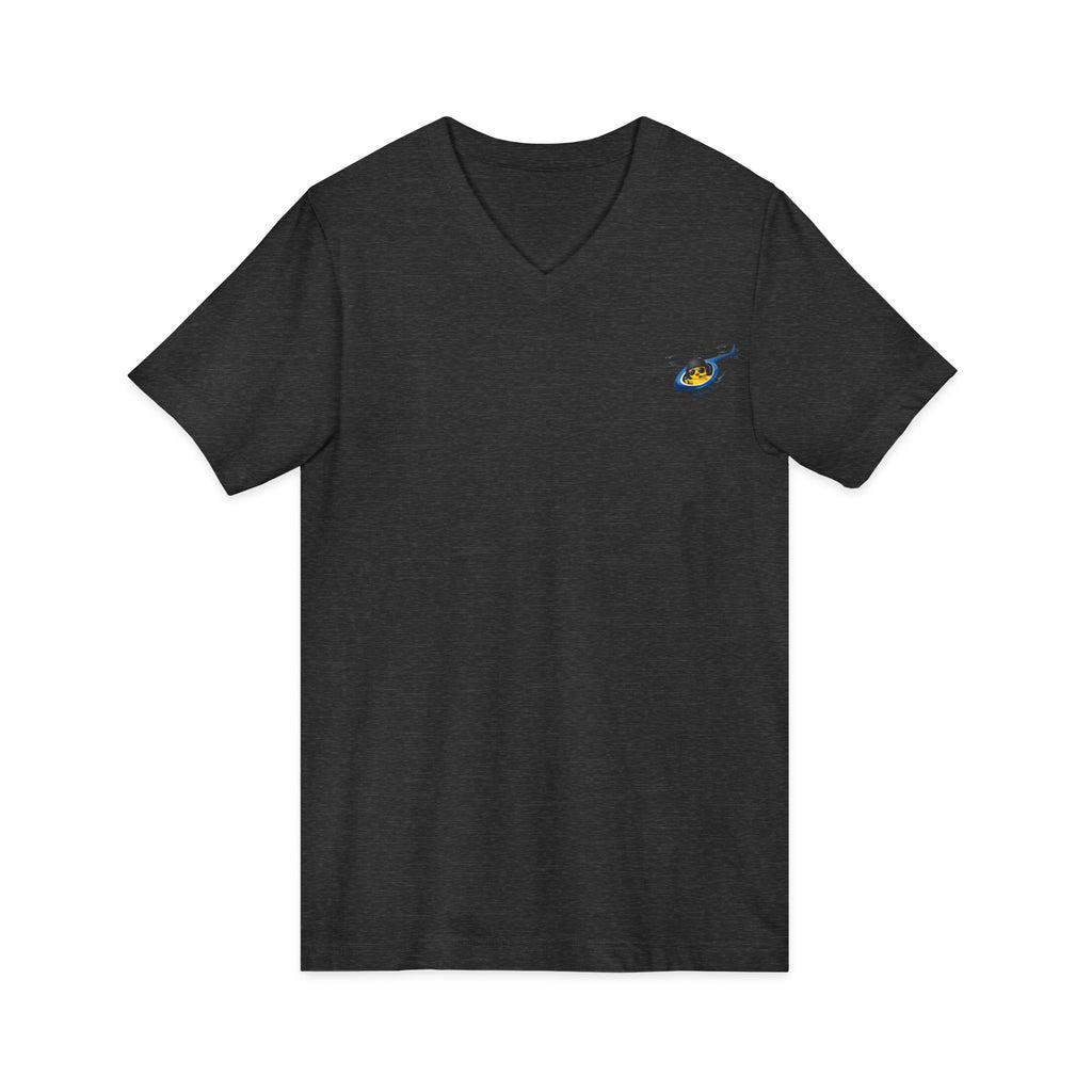 Flying Heli-Chick V-Neck Tee